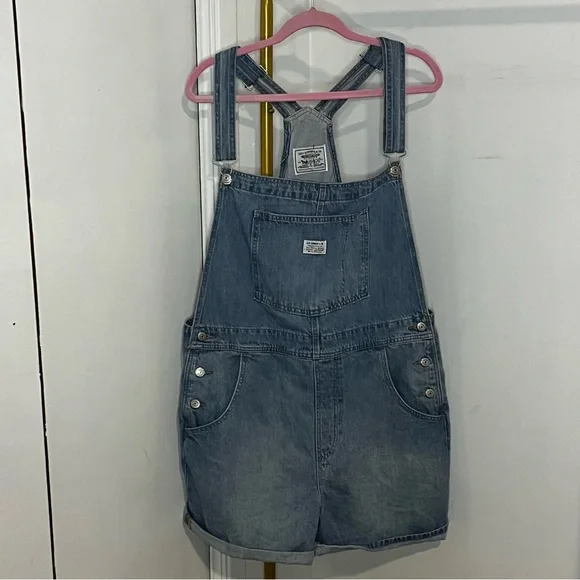 Levi’s Vintage Women's Shortalls In the Field Light Wash Size XL